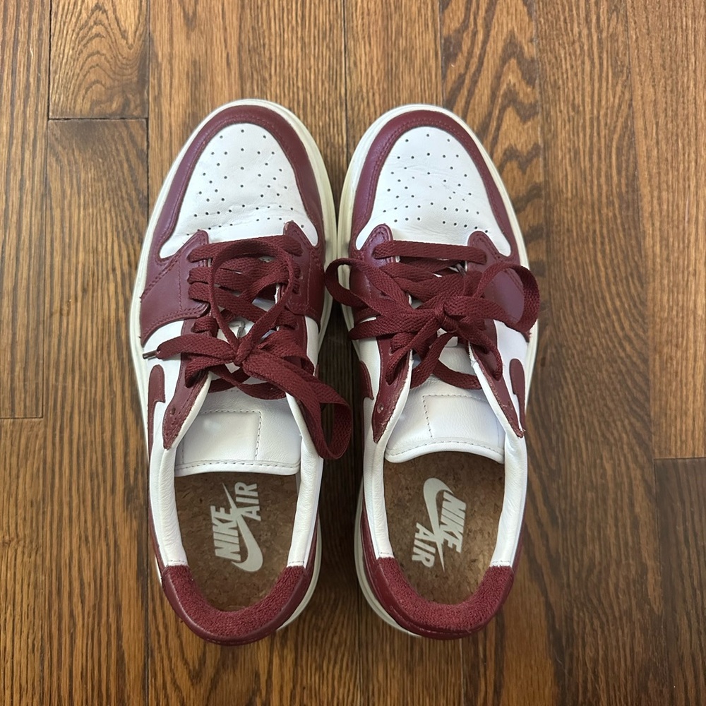 Nike Air Maroon and White Sneakers